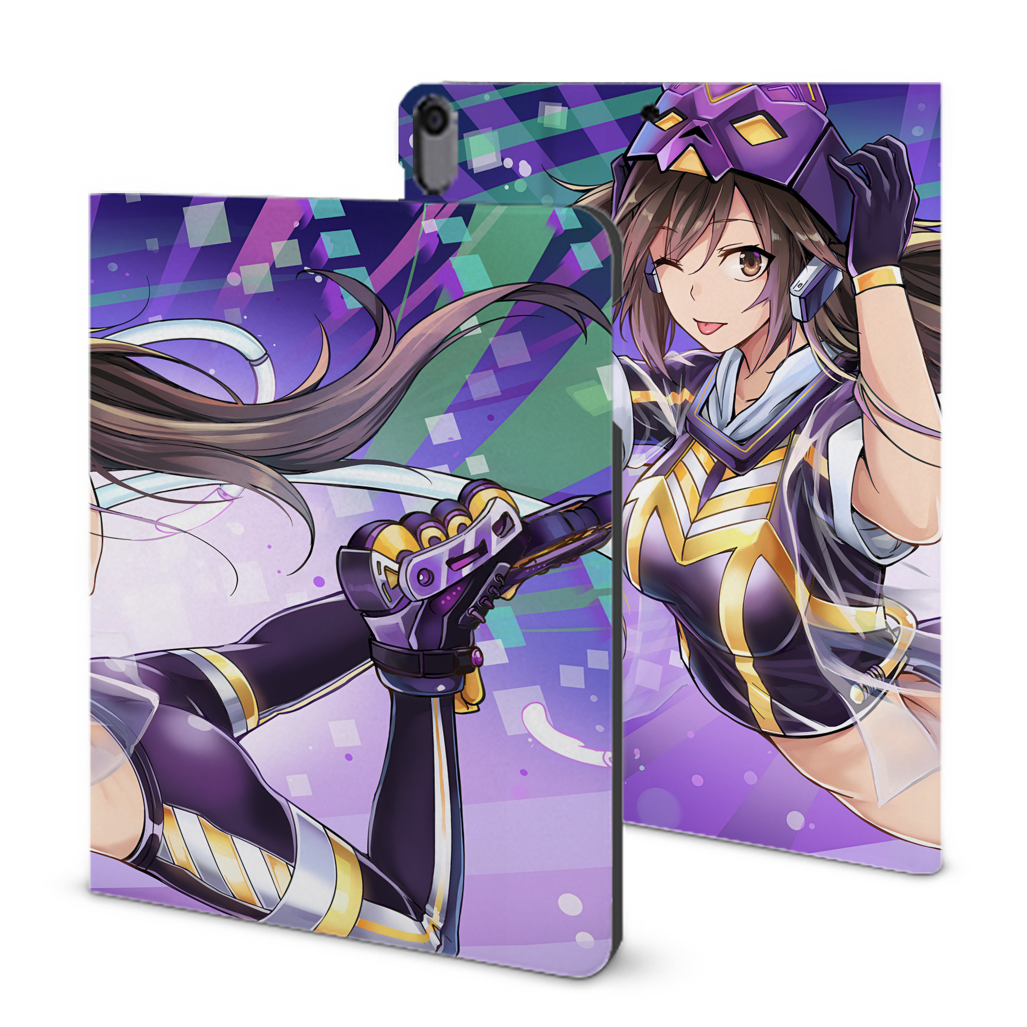 （画像用） 遊☆戯☆王 Yu-Gi-Oh! IPad ケース ブック型 PUレザー TPU 耐衝撃 軽量 薄型 ペン収納なし 全面保護 IPad 各モデル対応